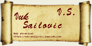 Vuk Sailović vizit kartica